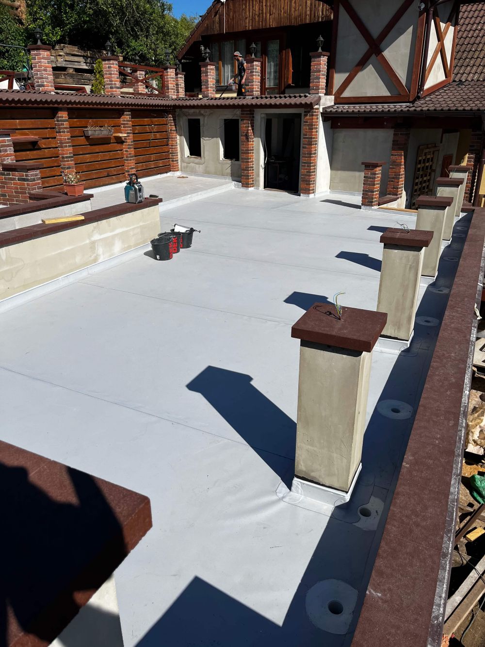 Izolace balkonu a terasy pochozí PVC fólií